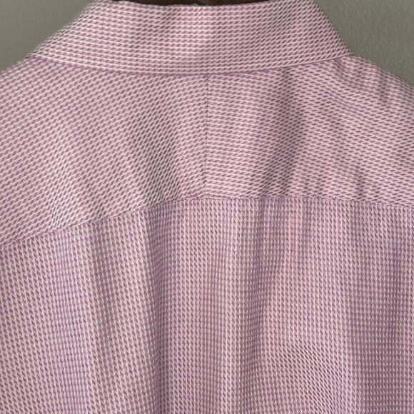 Ted Baker mens purple /pink long sleeve button up endurance shirt size 17.5 - Picture 4 of 13